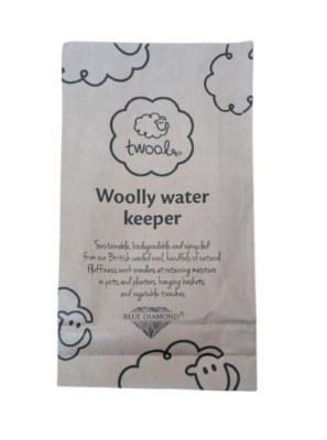 Wollige Wasseraufbewahrungsbeutel für Flusen biologisch abbaubar - 40 cm x 23 cm x 7 cm