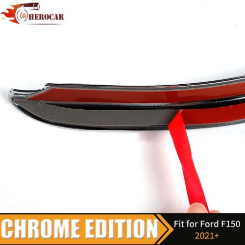 For Ford F150 2021+ Window Bottom Sill Trim Decoration Strips Chrome Accessories - Picture 8 of 9