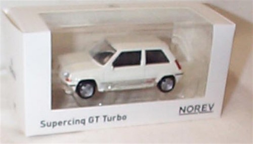 Renault 5 SuperCinq Gt turbo in White 1988 1-43 scale new in box Norev - Picture 2 of 4