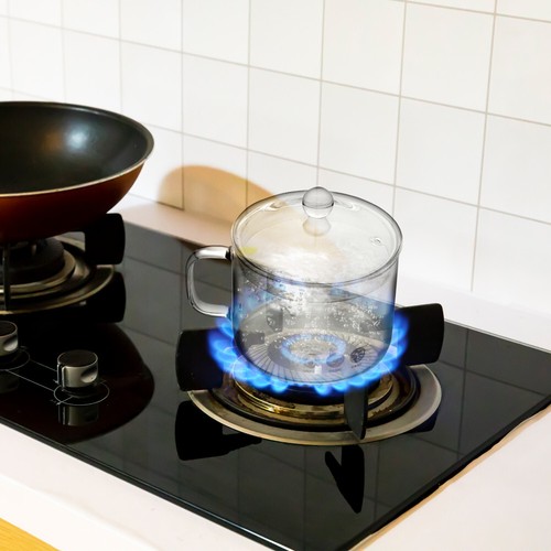 Heat- Resistant Pot Glass Cookware Stovetop Safe Borosilicate Glass Bowl - Picture 2 of 11