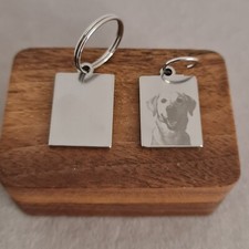 16mmX21mm Custom Engraved Pet ID Tag with Personalized