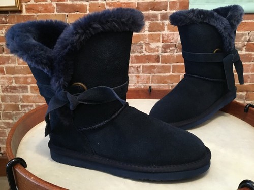 LAMO Navy Blue Suede Water \u0026 Stain 