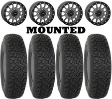Kit 4 System 3 DX440 Tires 33x10-15 on System 3 SB-5 Beadlock Matte Gray 550