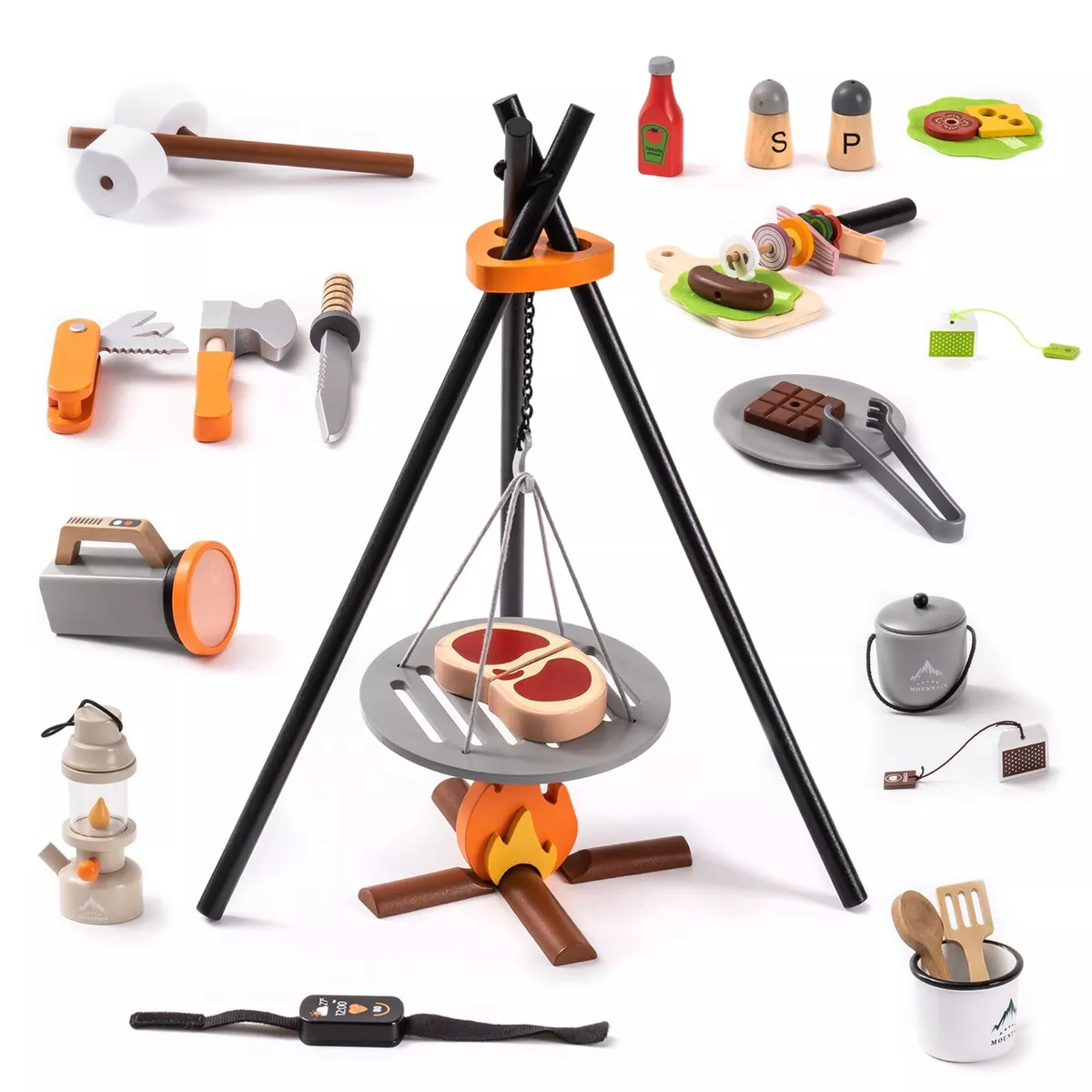 Camping toys pretend clearance play