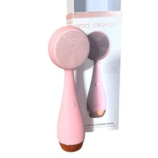 PMD Clean Pro RQ Smart Facial Cleansing Device Blush Silicone W/Rose Quartz Heat