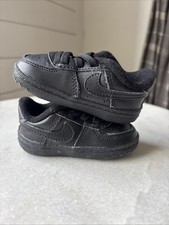 Nike Air Force 1 AF1 Crib Style Shoes Size 3C CK2201-001 Black