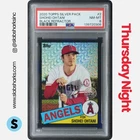 2020 TOPPS SHOHEI OHTANI 1985 CHROME SILVER PACK BLACK REFRACTOR /199 PSA 8