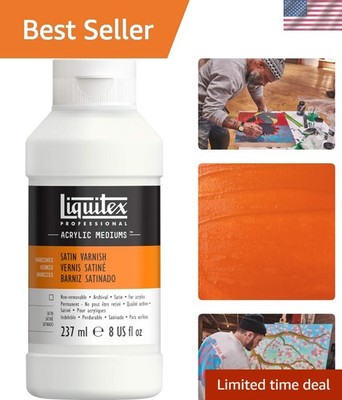 Professional Satin Varnish, 8 oz - Archival Quality for Lasting Art Protection