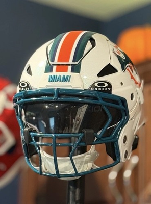 #ad #ad Custom Miami Dolphins Riddell Axiom Three Choices Throwback Current Jalen Ramsey $2500.00