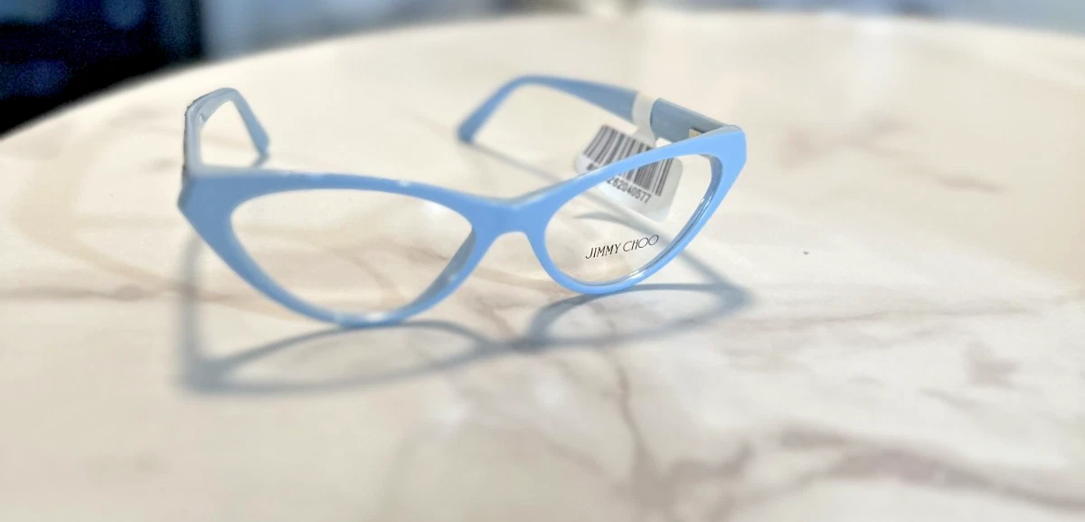 Jimmy Choo Sunglasses JC5007 5012/19 Shiny Blue Cat Eye w/ Blue Gradient Lenses Jimmy Choo Blue Designer Sunglasses for Women for sale | eBay main image 2