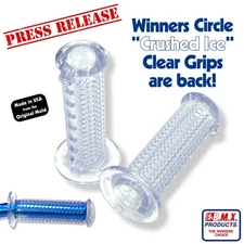 Winners Choice or Winners Circle CLEAR Grips - Old school bmx