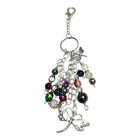 PURSE/BASKET/KEYCHAIN CHARMS.  LOT OF 2.  SILVER TONE.  DRAGON FLY. SPARKLES. — photo 2