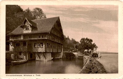 Vierwaldstättersee, Wirtshaus z. Treib, Luzern Postcard