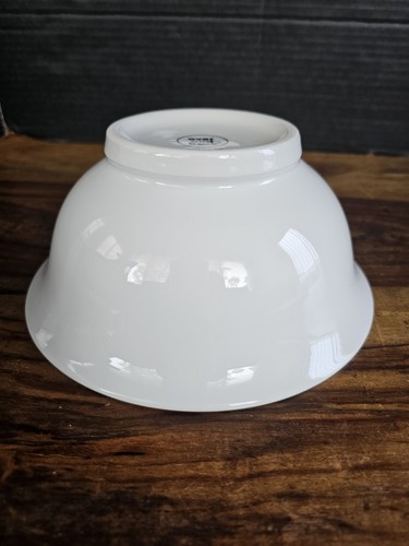 Over and Back White Porcelain 10" Round Footed Pasta Salad Fruit Serving Bowl - Picture 4 of 7