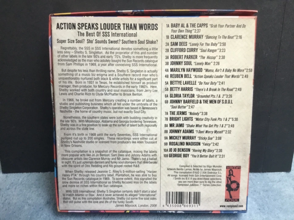 Action Speaks Louder Than Words  - Various -  Boxset  limited Edition  - Bild 2 von 4