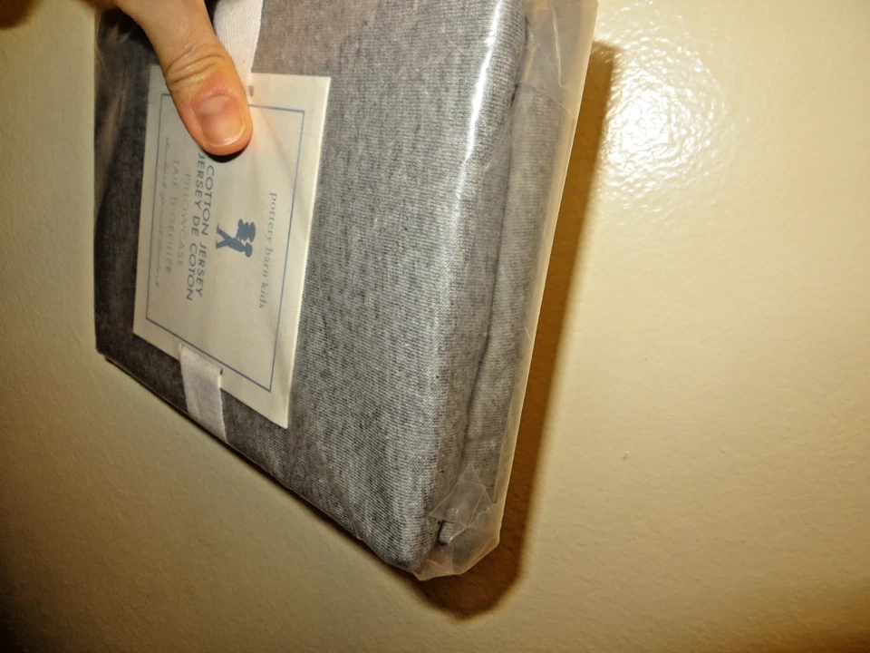 Pottery Barn holiday Jersey cotton School kid party gift space gray pillowcase - Image 2 of 3