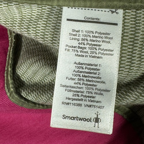Smartwool Vest Women S Hooded Quilted Merino Wool Insulated Double Propulsion 60 - Picture 4 of 10