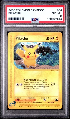 PSA 8 Pikachu #84 2003 Pokemon Skyridge 120942614