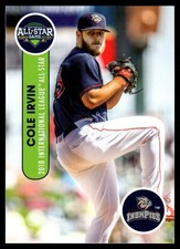 2018 Cole Irvin Choice Rookie Card Triple A All-Stars/ Top Prospects. rookie card picture
