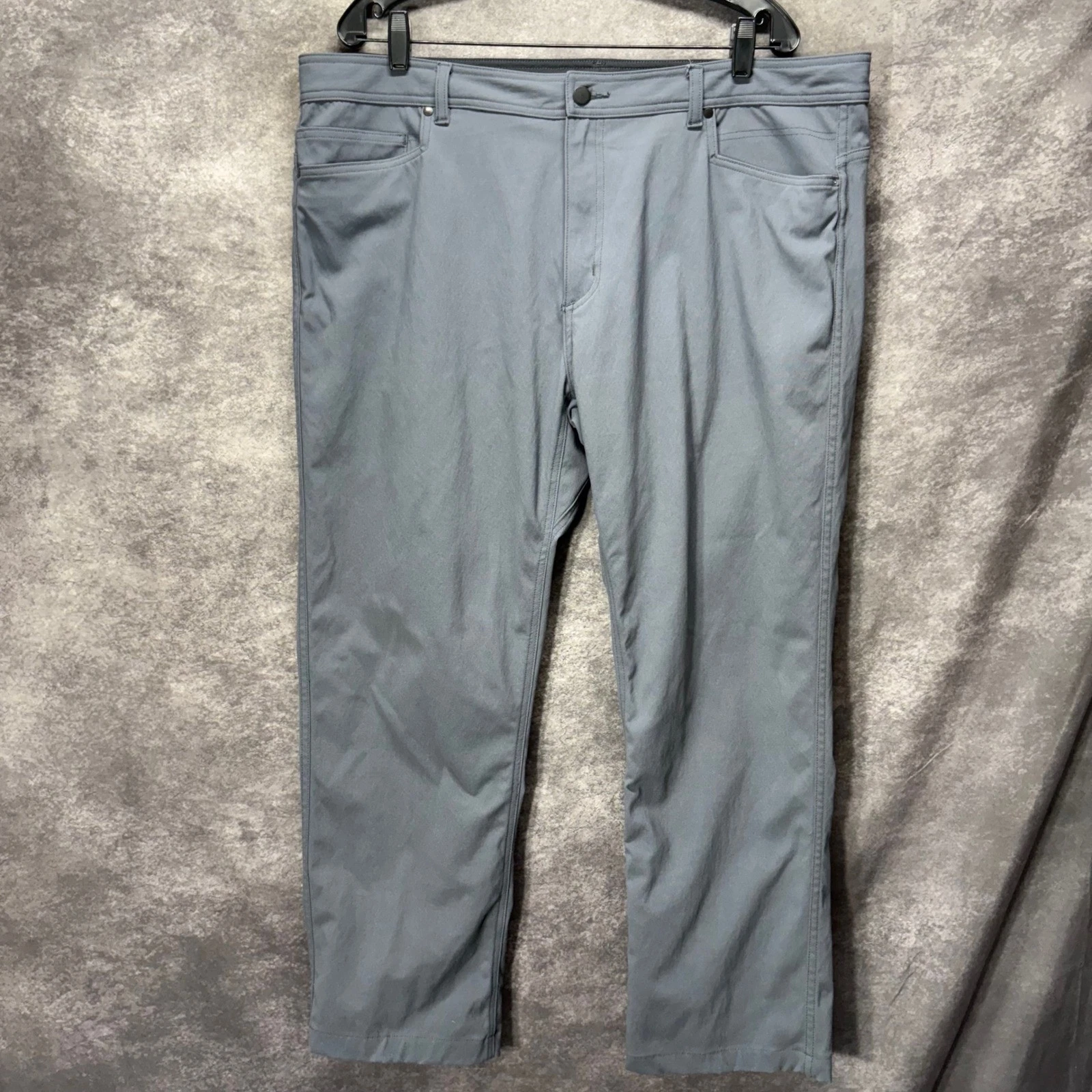 Western Rise Diversion Performance Chino Pants Men's 40x27 Gray Nylon Canvas