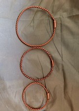 Set Of 3 Small Copper Tensor Rings