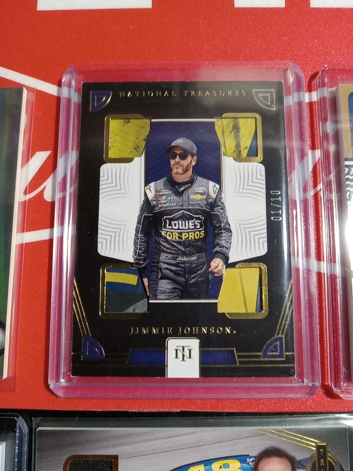 Jimmie Johnson 2011 Press Pass Showcase "Logo"patch/auto #18/25. (6) Card Lot - Image 4 of 4