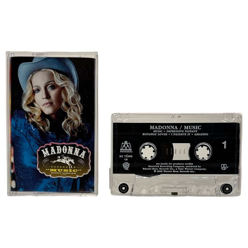 •MADONNA - MUSIC• ~2000 OG CANADIAN PRESSING~ (CASSETTE TAPE) - Image 2 of 4