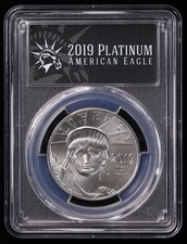 2019-P $100 1 oz Platinum Eagle Statue of Liberty | PCGS MS70 FDOI 2076.21 per troy oz