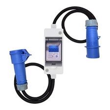 Portable Digital Electricity Meter 230V Power Consumption Monitor IP65 LED