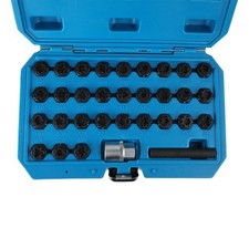 Mercedes Wheel Lug Nut Lock Kit (32pc) - Mast...