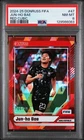 2024-25 PANINI DONRUSS FIFA RED CUBIC #47 JUN-HO BAE 68/99 PSA 8
