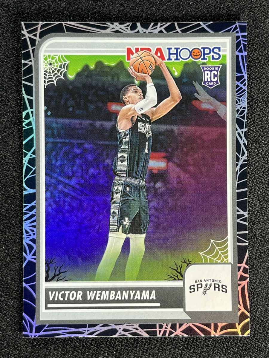 Victor Wembanyama 2023 Haunted Hoops #108 Holo Webs Price Guide