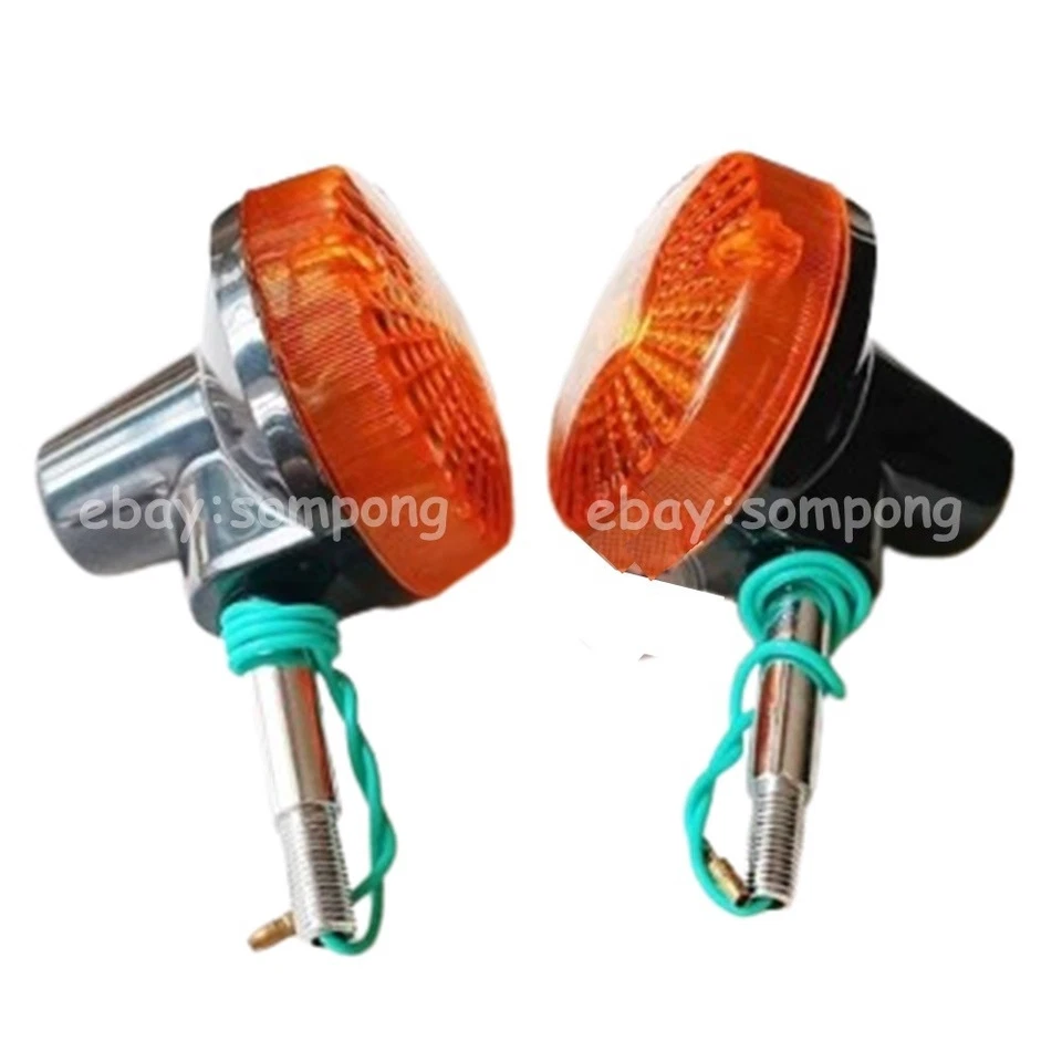 Juego de 2 luces de señal de giro traseras ámbar para Suzuki TS100 TS125 TC100,125 Foto 2 de 4