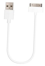 30-pin Short Charger Cable MFi Certified for iPhone 4, iPhone 4S, 1 White