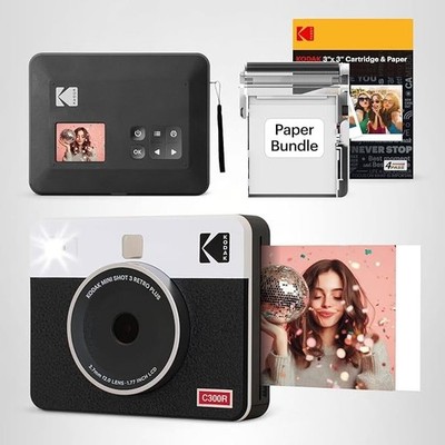 KODAK Mini Shot 3 Retro 3x3  Instant Digital Camera Photo Printer 38 Sheets NEW