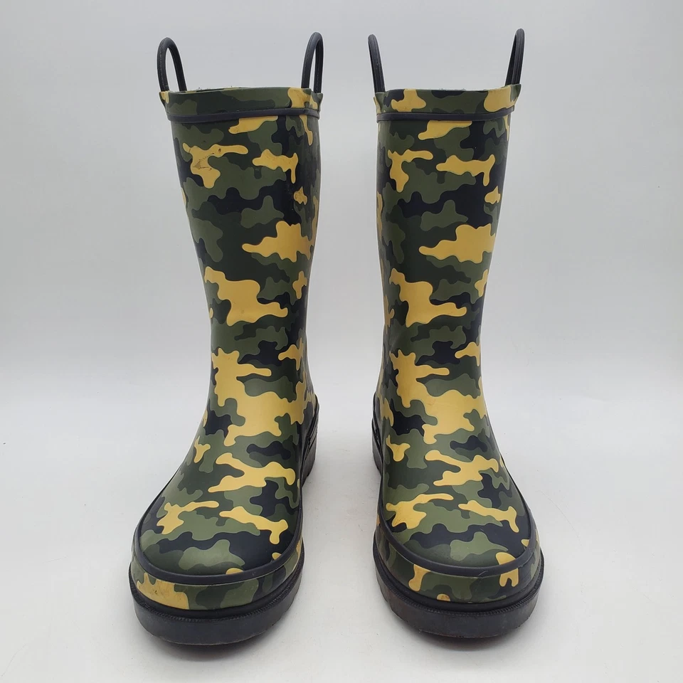 Botas de Lluvia Western Chief Camufladas Talla 3 EE. UU. Goma Superior Poliéster/Algodón Forro Foto 2 de 4