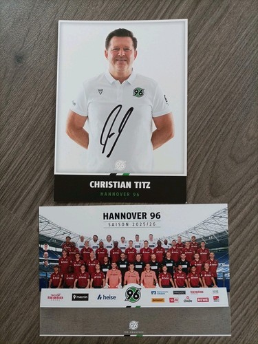 Hannover 96 HSV 2025/26 Titz signiert DFB DSC BVB 09 FC Schalke 04 FSV Mainz 05