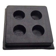 One 1 2" x 2" x 3/4" Anti Vibration Heavy Duty All Rubber Isolation Pad