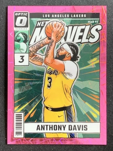 Anthony Davis 2024-25 Panini Donruss Optic Net Marvels Pink Velocity /79 #5