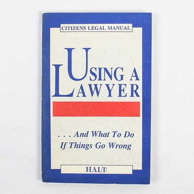 #ad Citizens Legal Manual Using a Lawyer by Adrien Helm Kay Ostberg 1985 $6.16