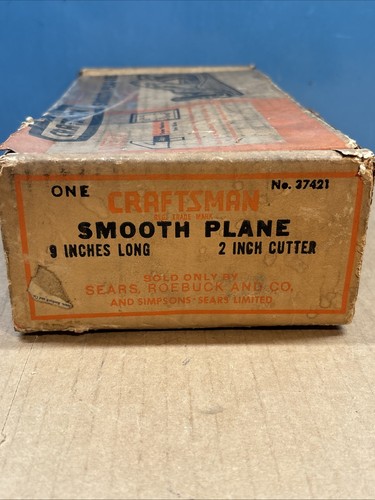 Vintage Sears Craftsman n°37421 Avion lisse 9", coupe 2" - Photo 2/9
