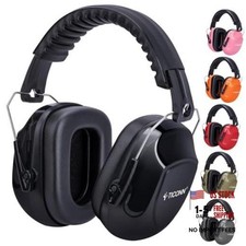 Noise Cancelling Ear Muffs for Adults, SNR 33dB Hearing Protection, Black