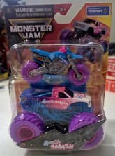 Spin Master Monster Jam Sparkle Smash Truck And Dirt Bike Combo Set