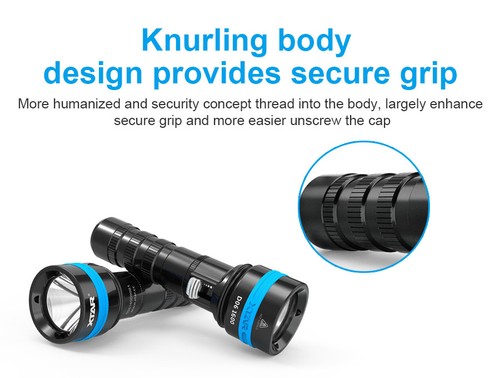XTAR D06 1600 Lumen LED Force Beam Magnetic Scuba Diving Flashlight Torch - Picture 4 of 9
