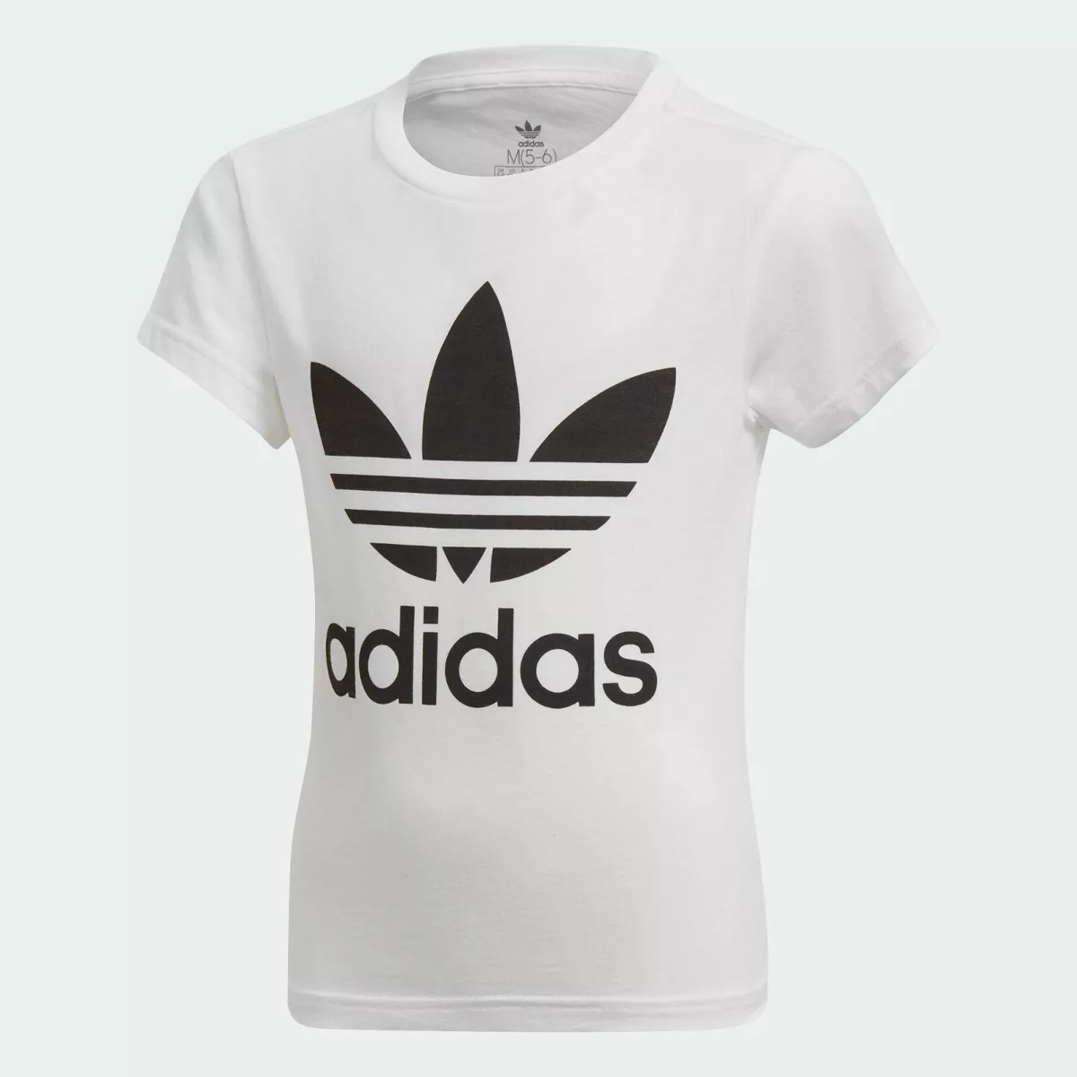 opleiding ambitie Gelach Adidas Originals Kids&#039; Unisex TREFOIL T Shirts White/Black DV2857 f |  eBay