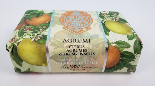 LA FLORTINA Agrumi Citrus Luxury Soap 9.7 oz. Made in Italy - New Sealed - Picture 2 of 4
