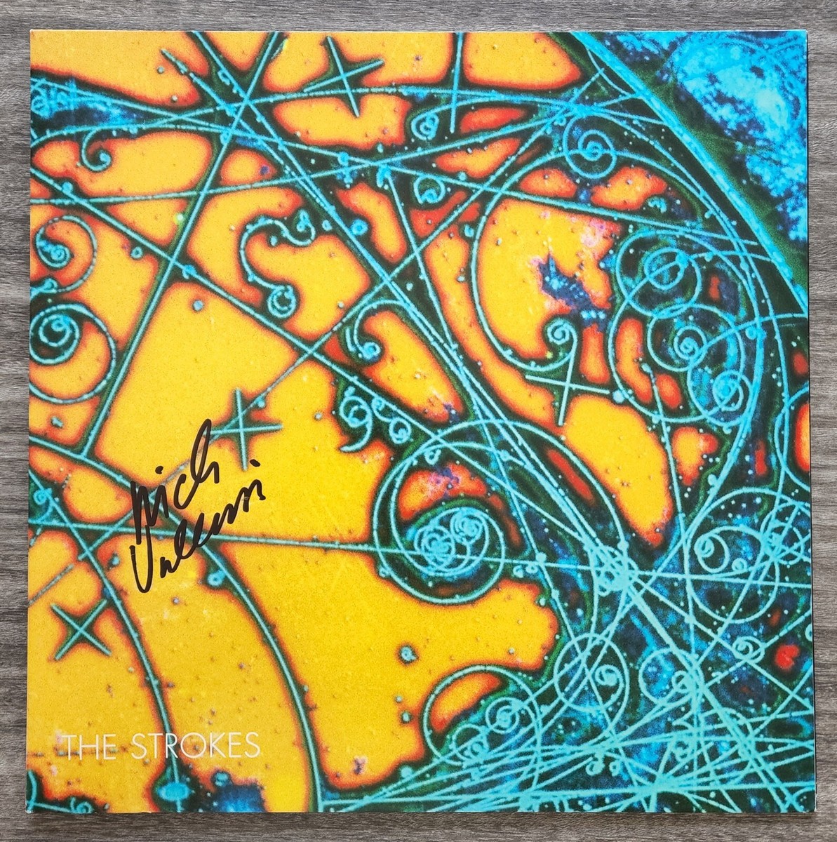 Nick Valensi Signed The Strokes - Is This It Vinyl Record LP Lead