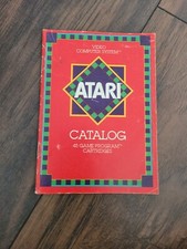 Vintage 1982 Atari 2600 Catalog. (45 Game Program Cartridge details)