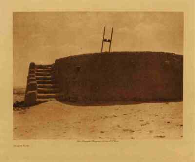A4 Druck Indianer Indianer Insel Kiva
