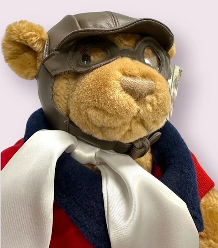 Lands End Explorer Bears BEARON VON OOPS Gund Teddy Bear Plush Aviator Vtg 1997 - Picture 4 of 18